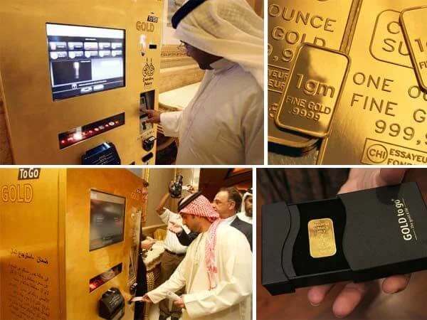 Máy bán vàng tự động tại Dubai